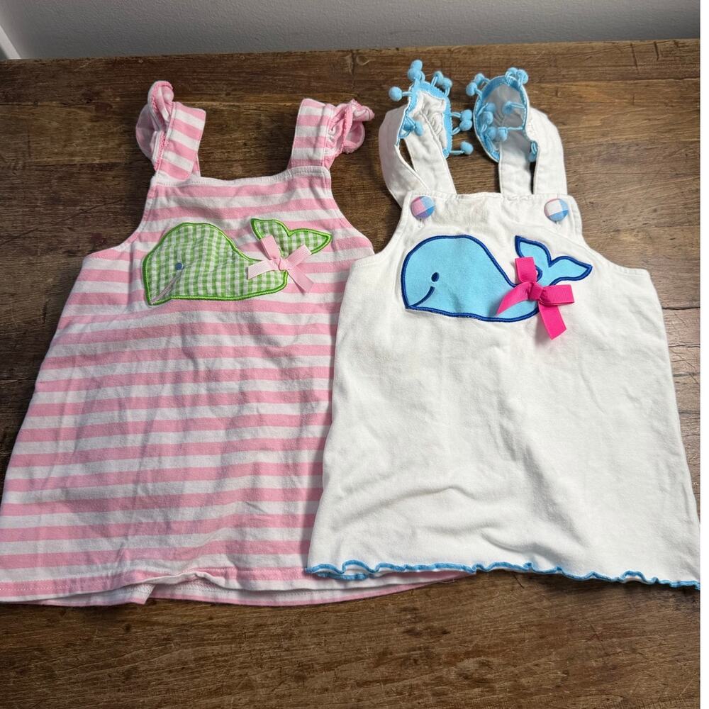 Classic Whimsy Whale tanks size 3T